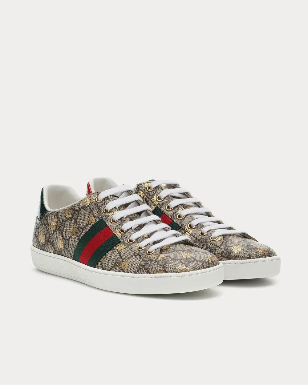 Ace canvas printed Brown Low Top Sneakers