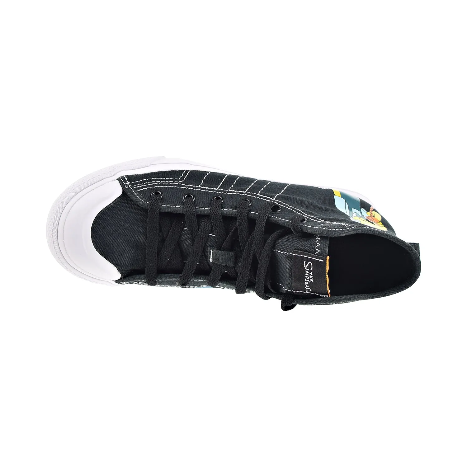 Adidas X The Simpsons Nizza Hi RF Big Kids' Shoes Core Black/Cloud White