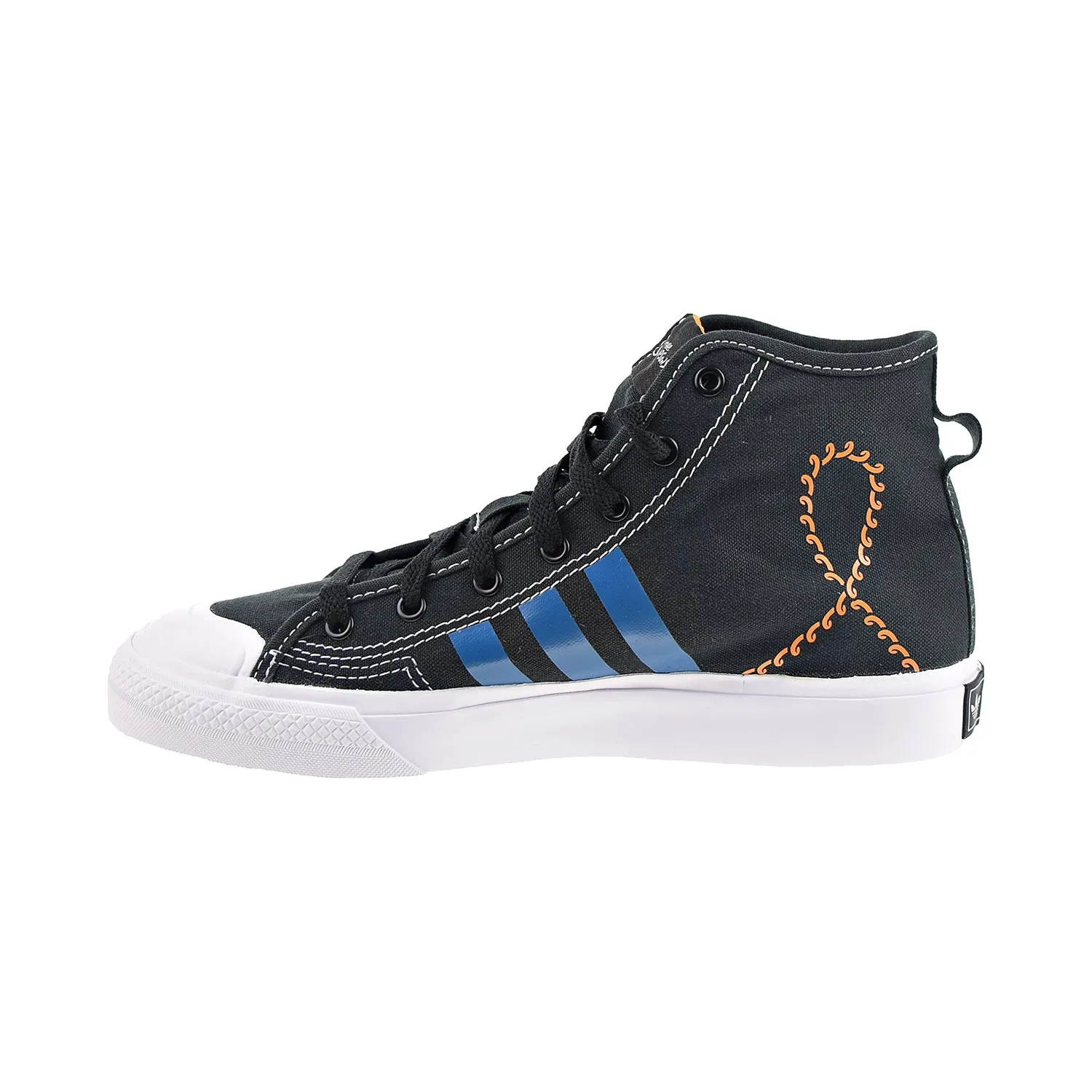 Adidas X The Simpsons Nizza Hi RF Big Kids' Shoes Core Black/Cloud White
