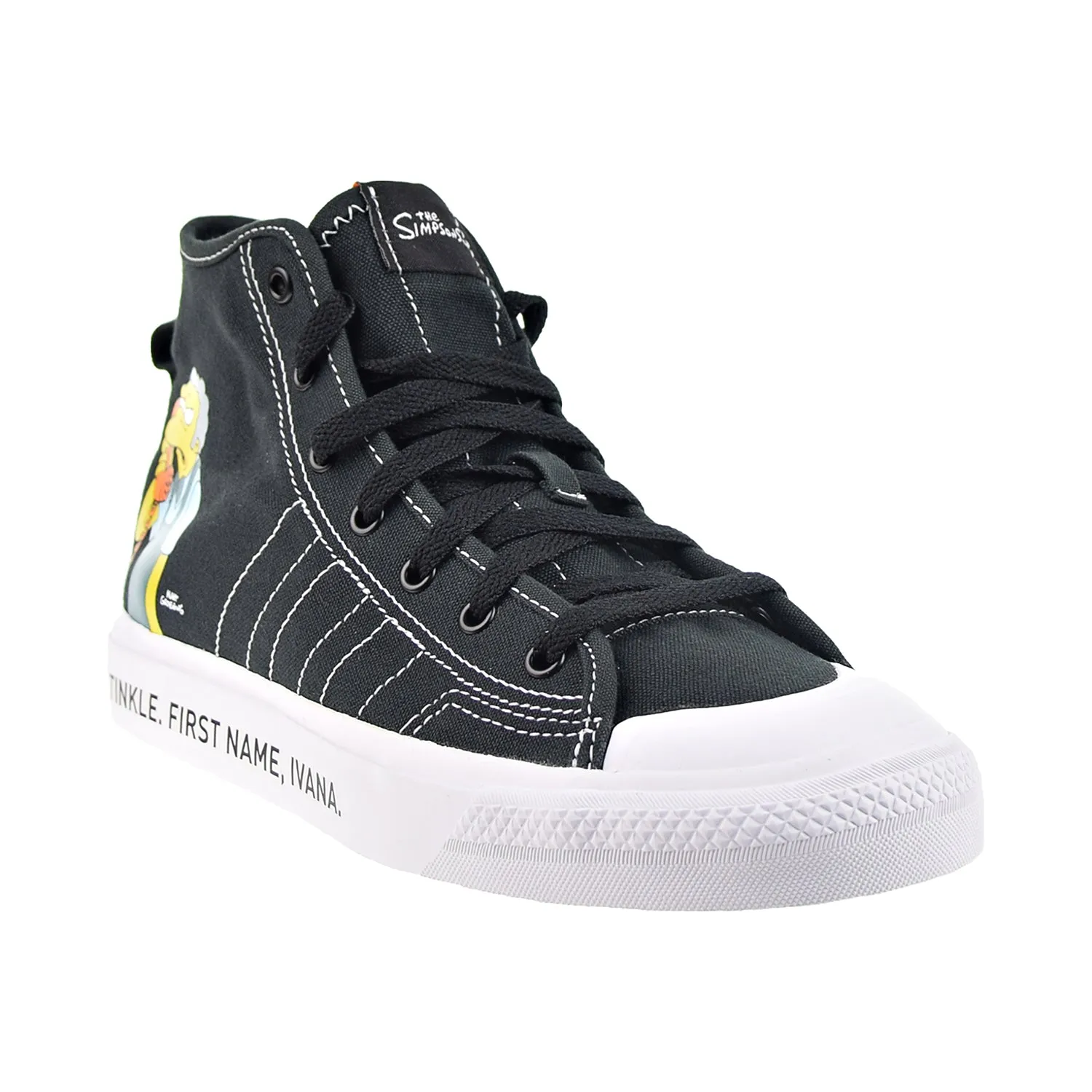 Adidas X The Simpsons Nizza Hi RF Big Kids' Shoes Core Black/Cloud White