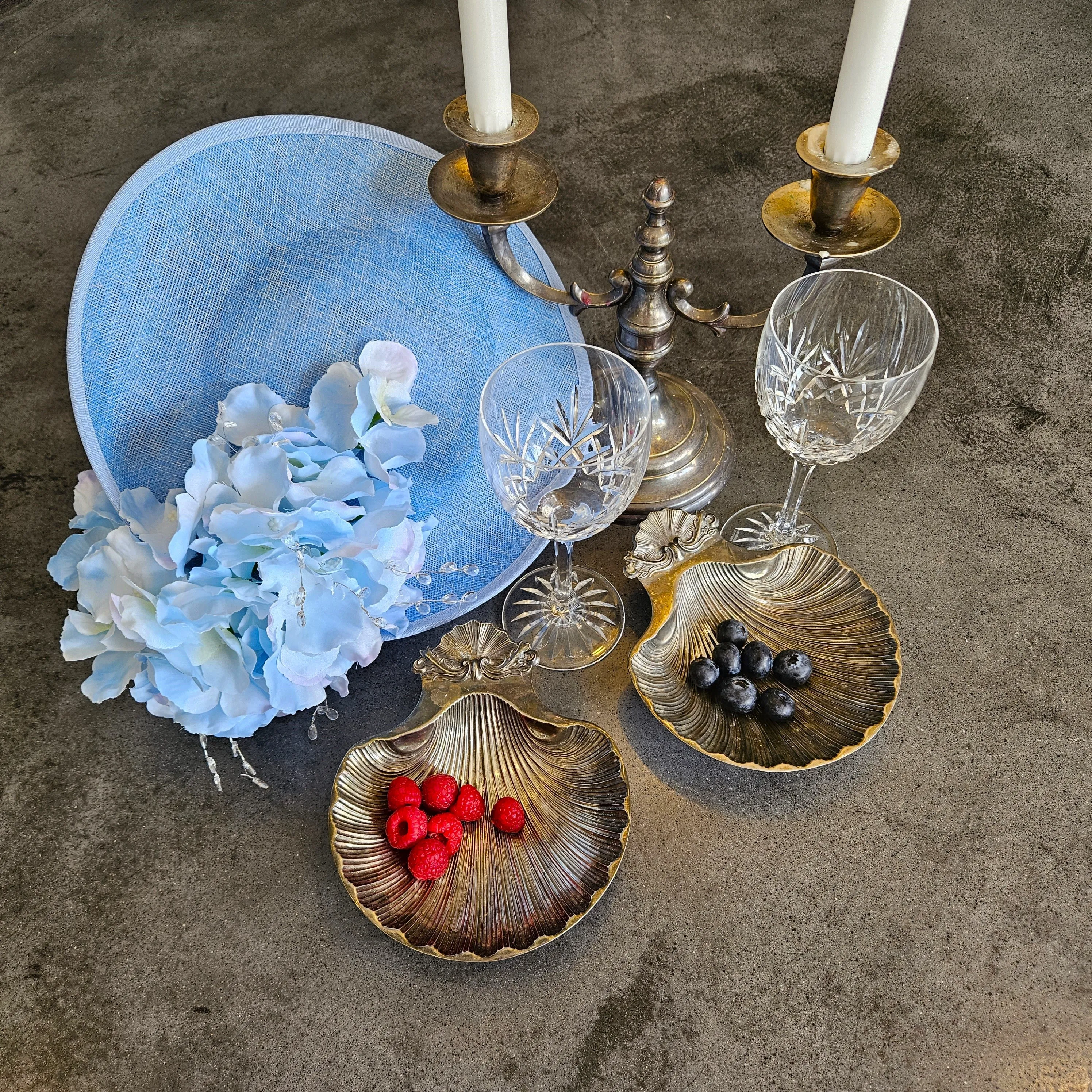 Ascot Hat Sky Blue Light - Wedding Hats - Racing Hats for Women - Ladies Church Hats - Derby Hats