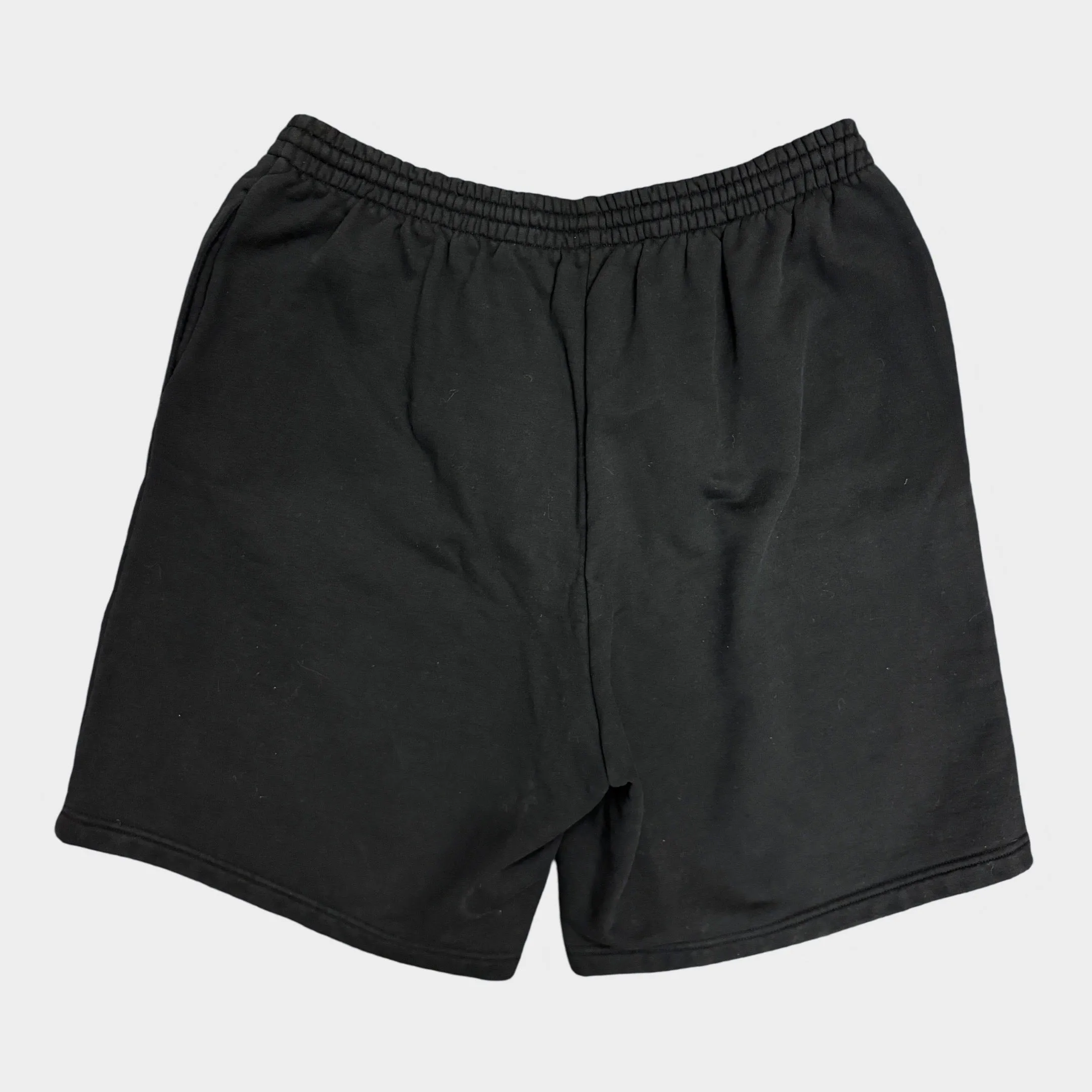Balenciaga Men's Black Shorts with side logo