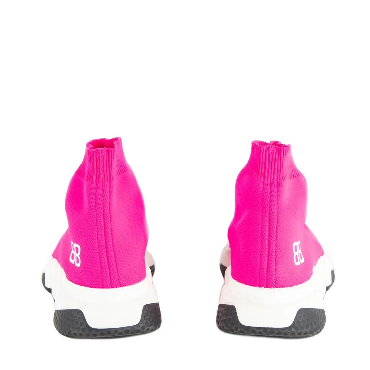 Balenciaga Neon Pink BB Sock Sneakers Size US 8 | EU 38