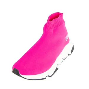 Balenciaga Neon Pink BB Sock Sneakers Size US 8 | EU 38