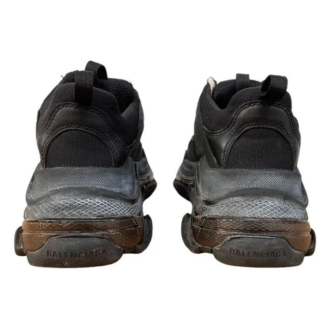 Balenciaga Triple S Pre-Distressed Mesh Trainers UK 6