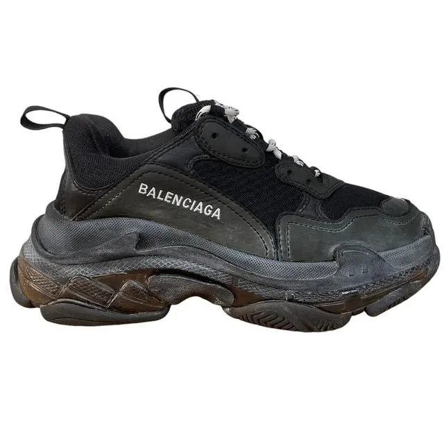 Balenciaga Triple S Pre-Distressed Mesh Trainers UK 6