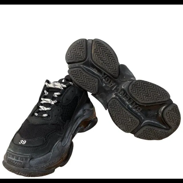 Balenciaga Triple S Pre-Distressed Mesh Trainers UK 6