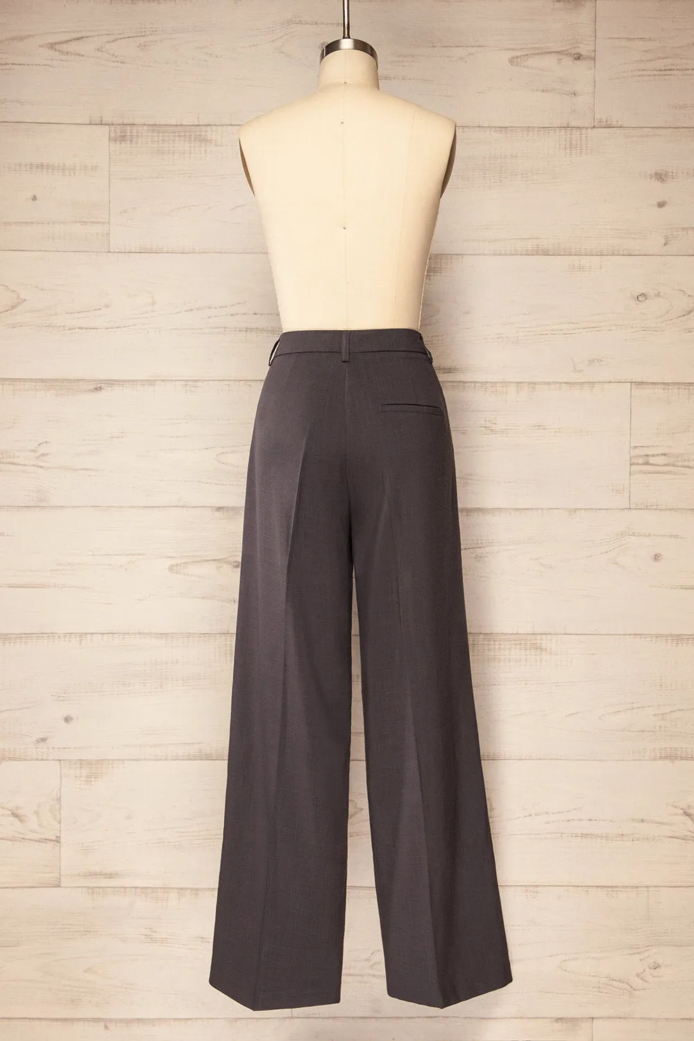 Bancroft Grey | Oversized Pants w/ Front Pleats