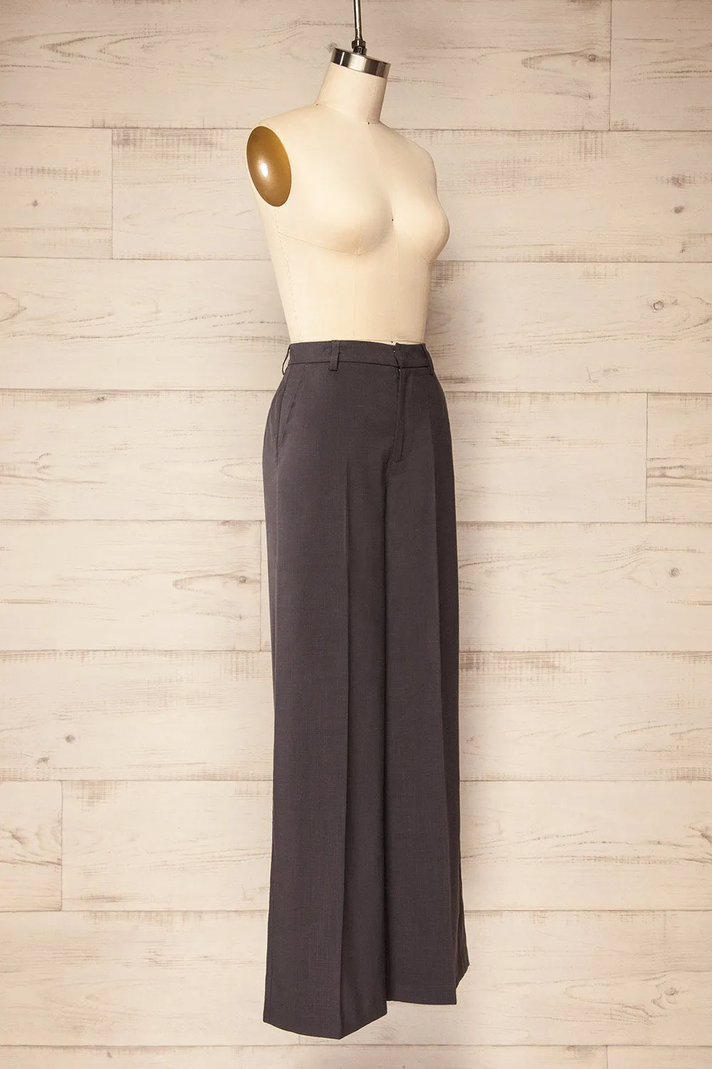 Bancroft Grey | Oversized Pants w/ Front Pleats