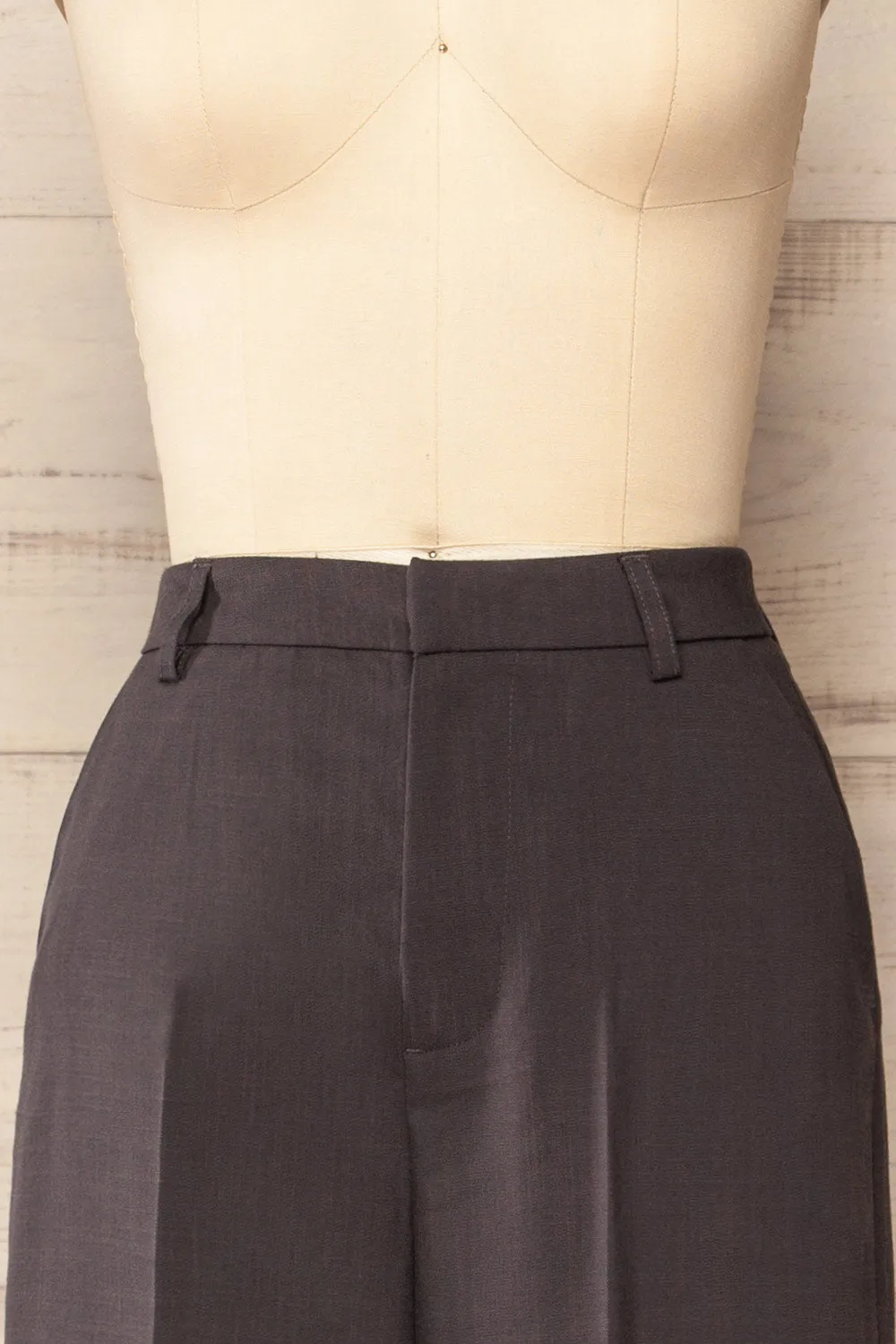 Bancroft Grey | Oversized Pants w/ Front Pleats