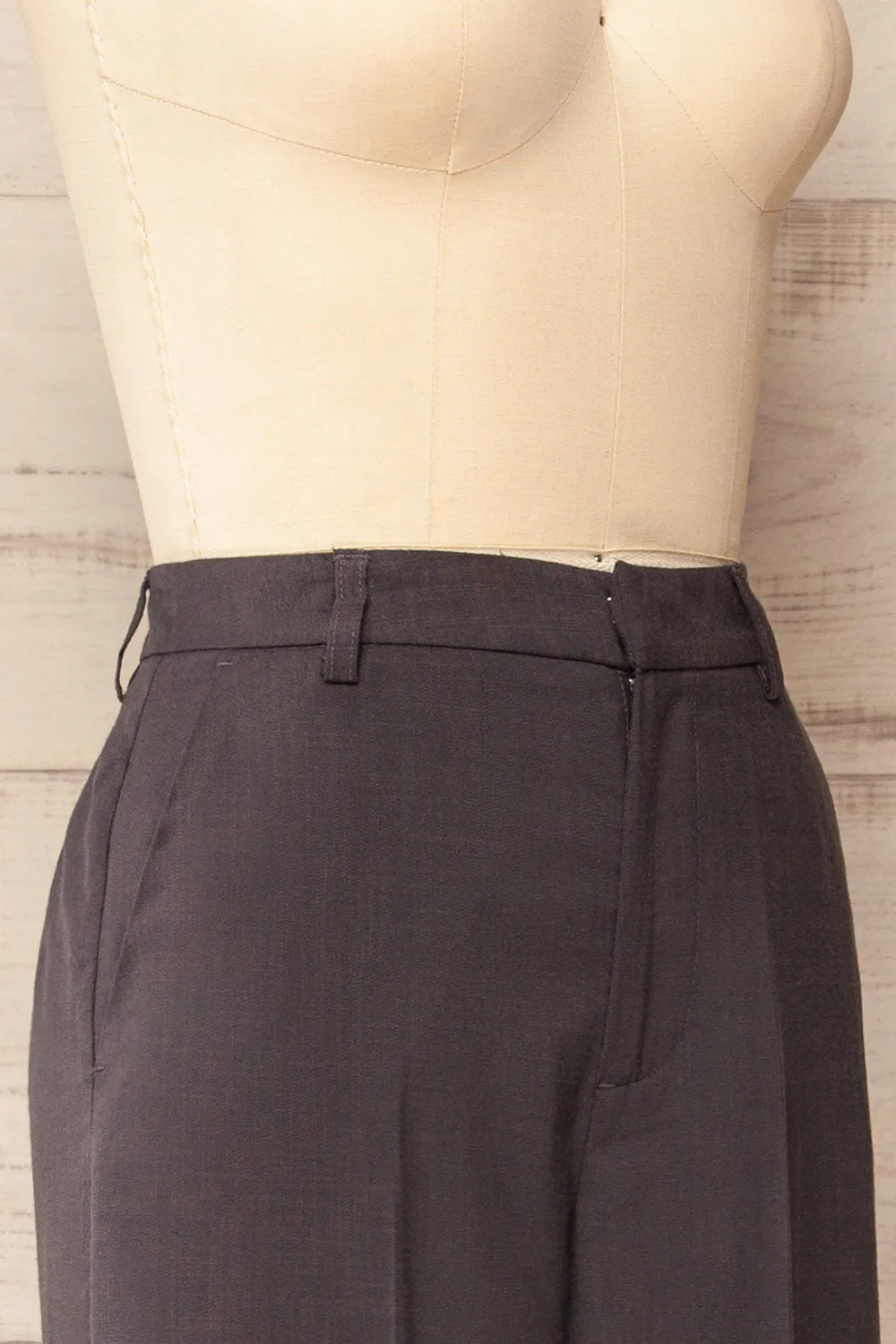 Bancroft Grey | Oversized Pants w/ Front Pleats