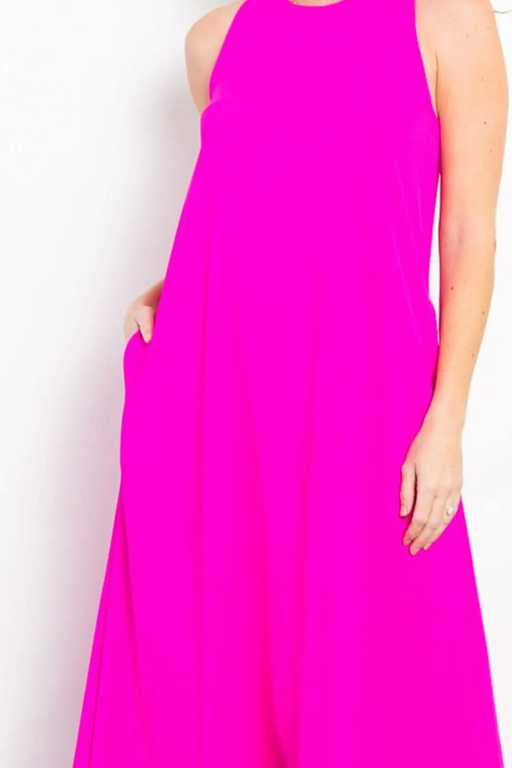 Be Stage Midi Tank Dress with Pockets for Effortless Style From Love Salve