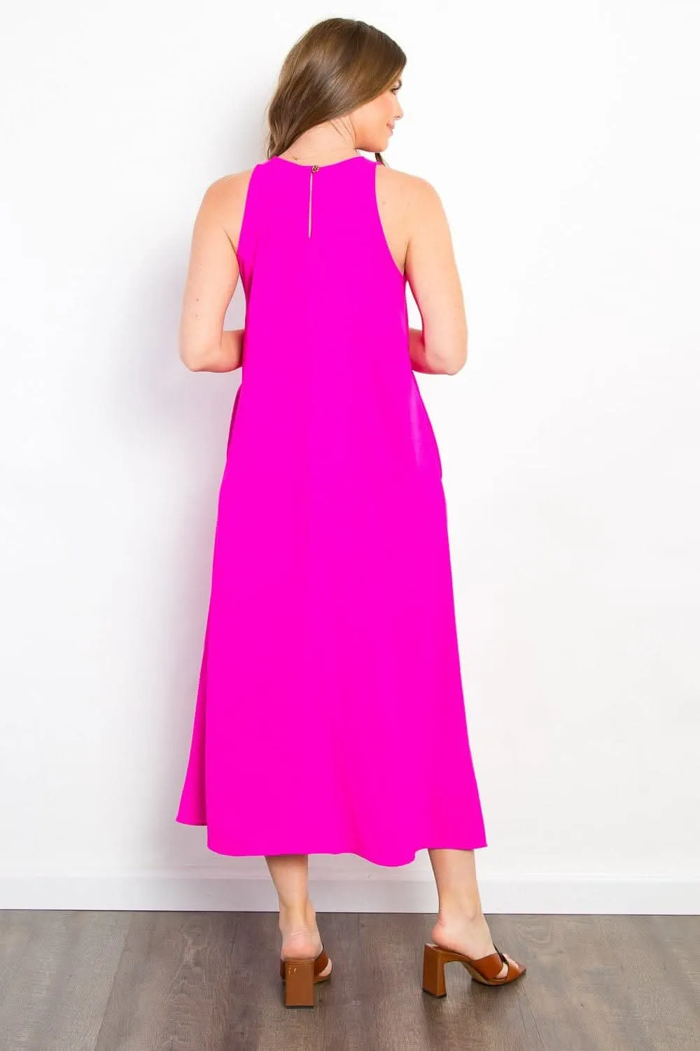 Be Stage Midi Tank Dress with Pockets for Effortless Style From Love Salve
