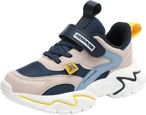 Boys Girls Sneakers Kids Lightweight Breathable Adjustable Athletic Running Shoes for Athletic Shoes Youth Boys