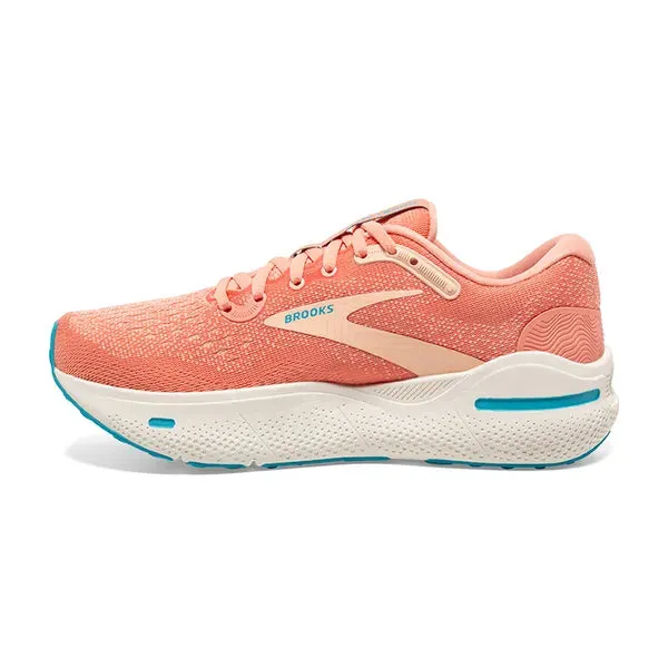 Brooks Women's Ghost Max Running Shoe - Papaya/Apricot/Blue 1203951B818