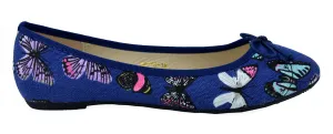 Butterfly Pattern Ballerina Pumps Comfort flat Shoes