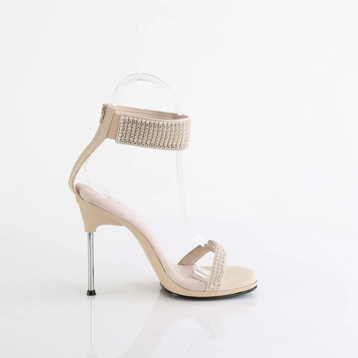 CHIC-40 Fabulicious Sexy Tan Bling Rhinestone Shoes