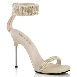 CHIC-40 Fabulicious Sexy Tan Bling Rhinestone Shoes