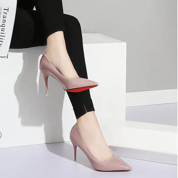 Chicvane Office Lady Pointed Toe Stiletto Heeled Shoes