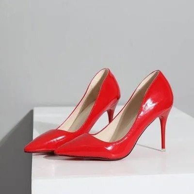 Chicvane Office Lady Pointed Toe Stiletto Heeled Shoes
