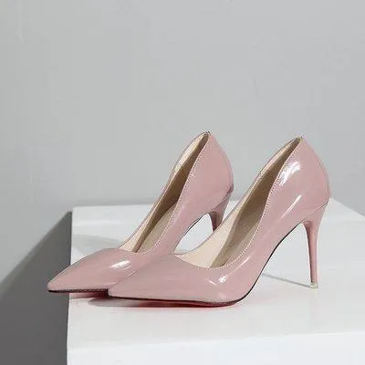 Chicvane Office Lady Pointed Toe Stiletto Heeled Shoes