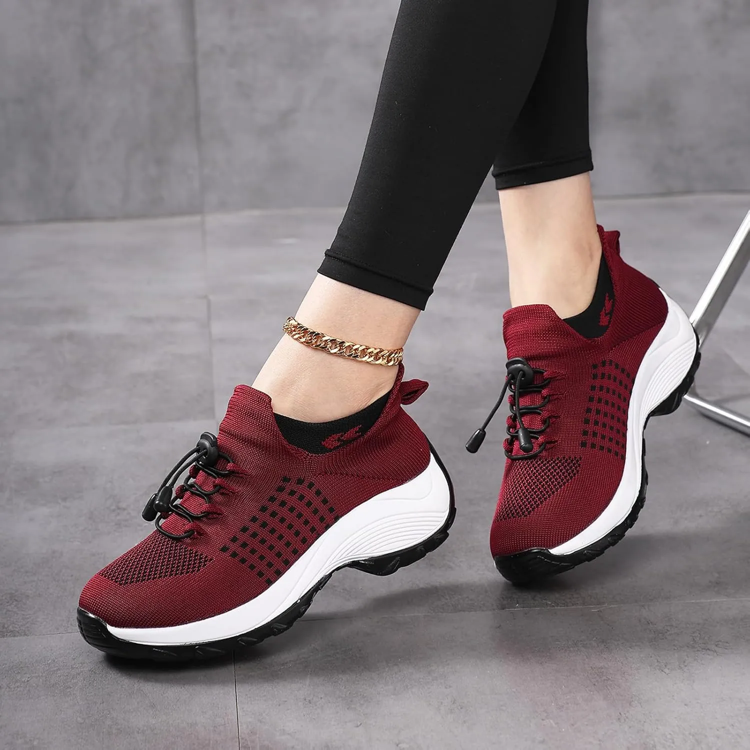 Comfort Wear Orthowear Shoes for Women Men, Breathable Orthopedic Sneakers, Comfortwear Ortho Shoes, Women Plantar Fasciitis Shoe, Air Cushion Slip-On Orthopedic Diabetic Walking Sneaker Thick Bottom