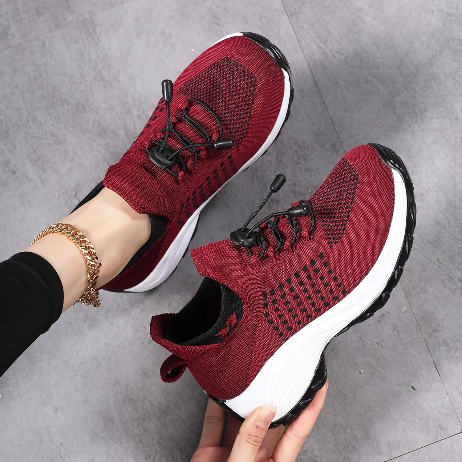 Comfort Wear Orthowear Shoes for Women Men, Breathable Orthopedic Sneakers, Comfortwear Ortho Shoes, Women Plantar Fasciitis Shoe, Air Cushion Slip-On Orthopedic Diabetic Walking Sneaker Thick Bottom