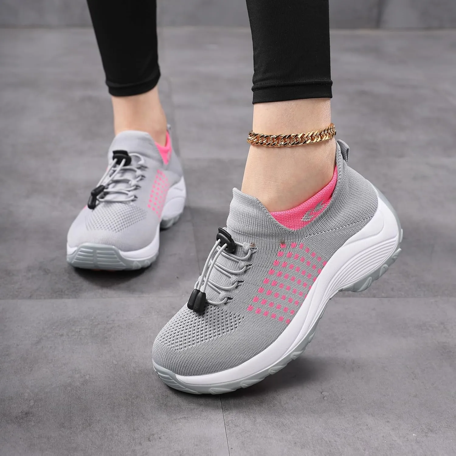 Comfort Wear Orthowear Shoes for Women Men, Breathable Orthopedic Sneakers, Comfortwear Ortho Shoes, Women Plantar Fasciitis Shoe, Air Cushion Slip-On Orthopedic Diabetic Walking Sneaker Thick Bottom