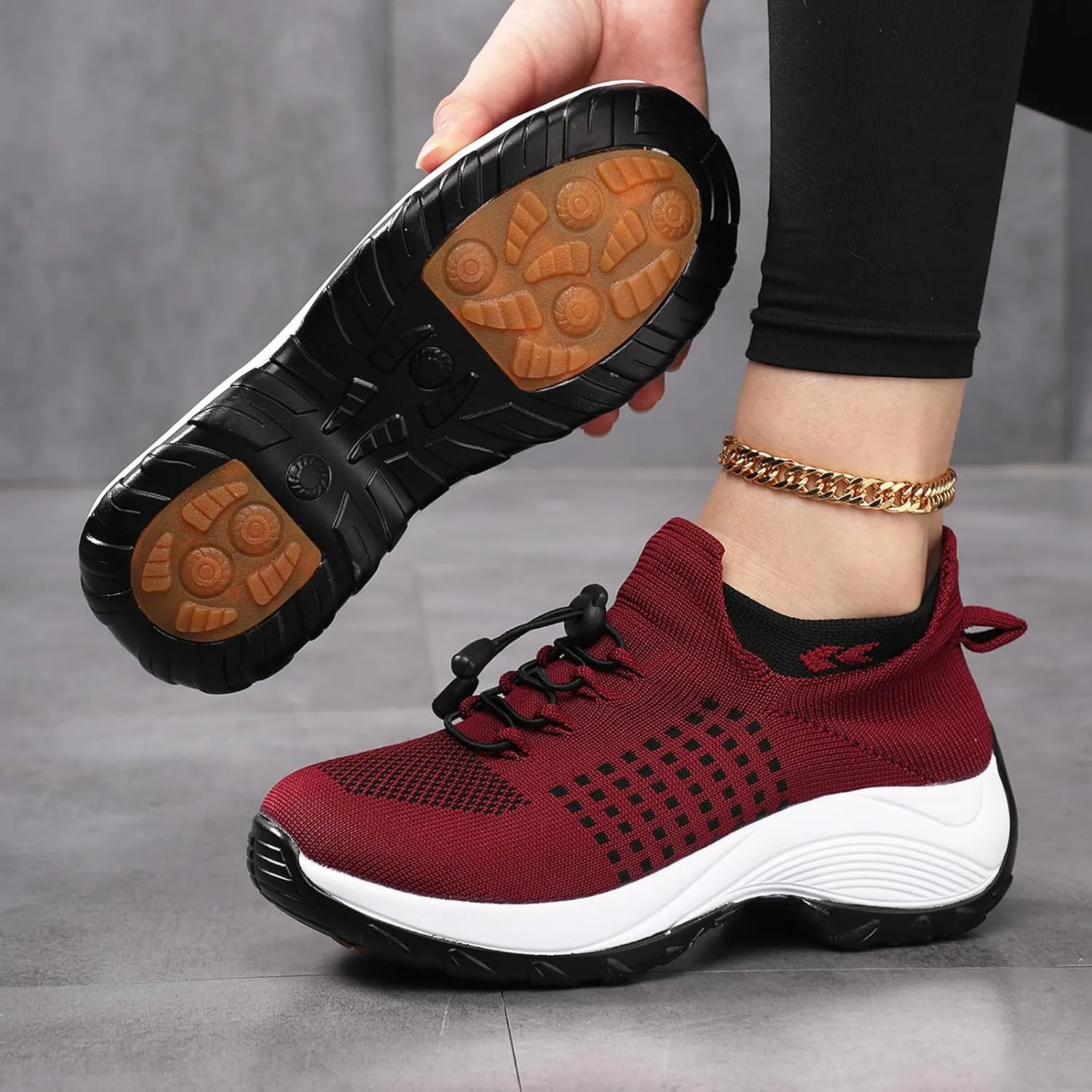 Comfort Wear Orthowear Shoes for Women Men, Breathable Orthopedic Sneakers, Comfortwear Ortho Shoes, Women Plantar Fasciitis Shoe, Air Cushion Slip-On Orthopedic Diabetic Walking Sneaker Thick Bottom