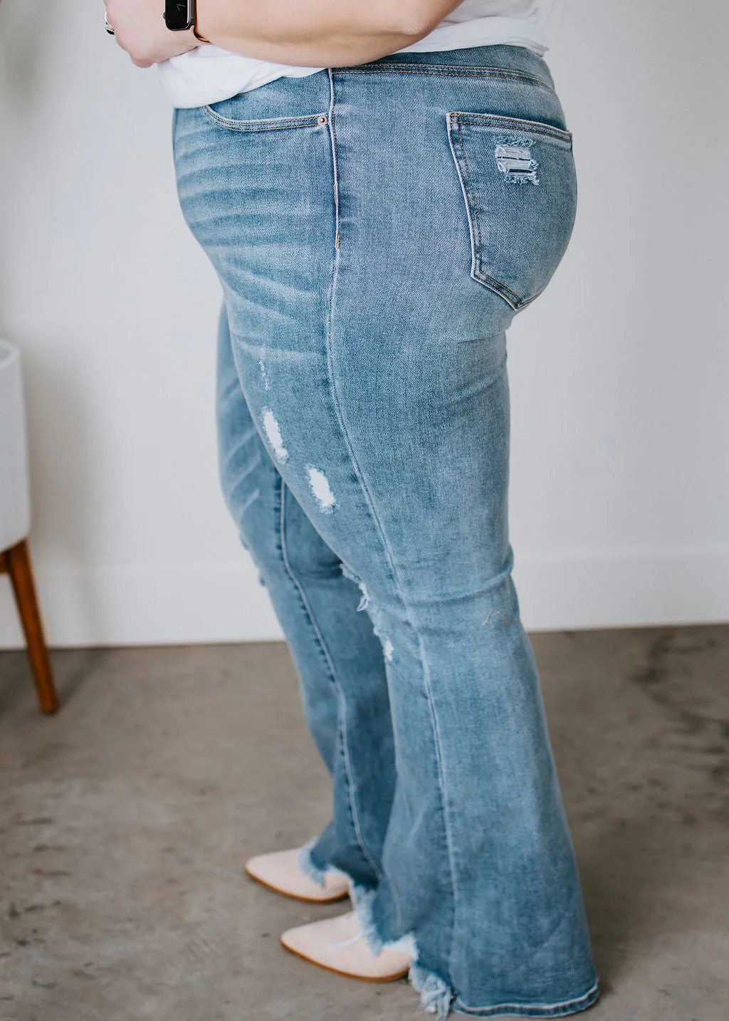 Curvy Ashlyn High Rise Flare Jean