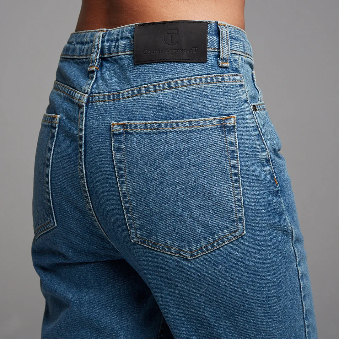 DRAKE BLUE MOM FIT JEANS - CT075