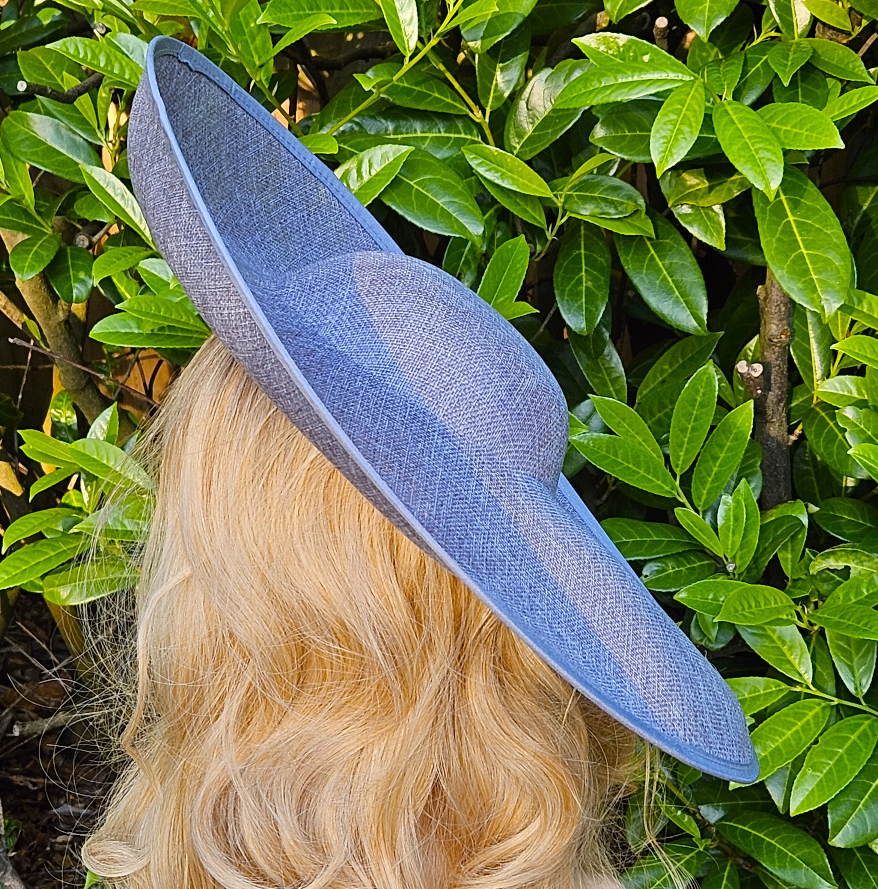 Extra Large Millinery Hat Grey - Wedding Hats - Women's Derby Hats Ascot Racing - Church Hats for Ladies