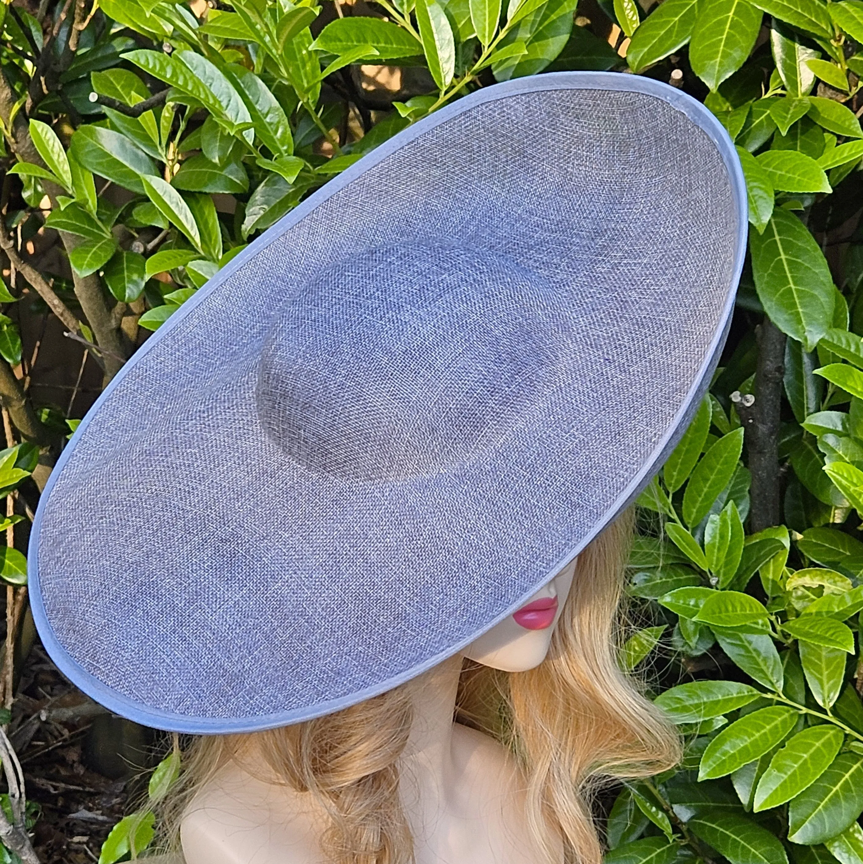 Extra Large Millinery Hat Grey - Wedding Hats - Women's Derby Hats Ascot Racing - Church Hats for Ladies