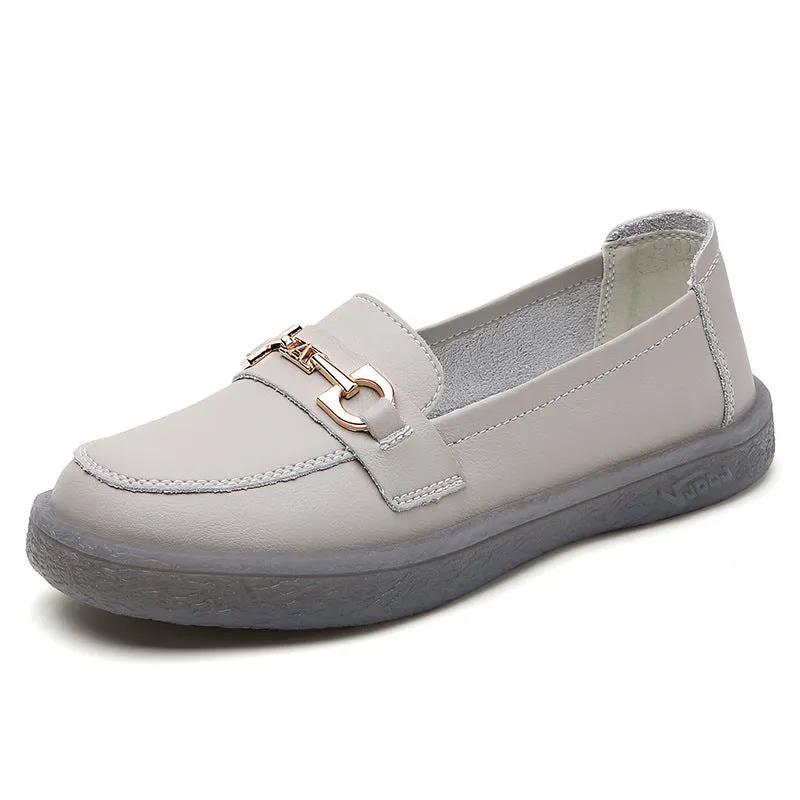 Flat Bottomed Slip-on Simple Loafers