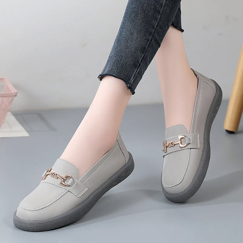 Flat Bottomed Slip-on Simple Loafers