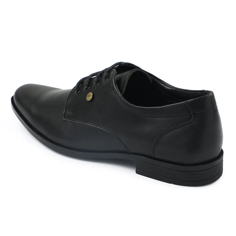 Fortune Black Formal Lacing Derby Shoes For Men BENSTOCK1E By Liberty