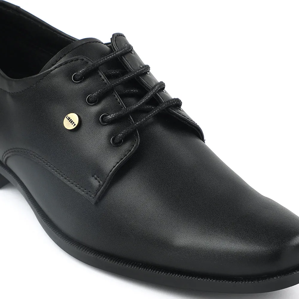 Fortune Black Formal Lacing Derby Shoes For Men BENSTOCK1E By Liberty