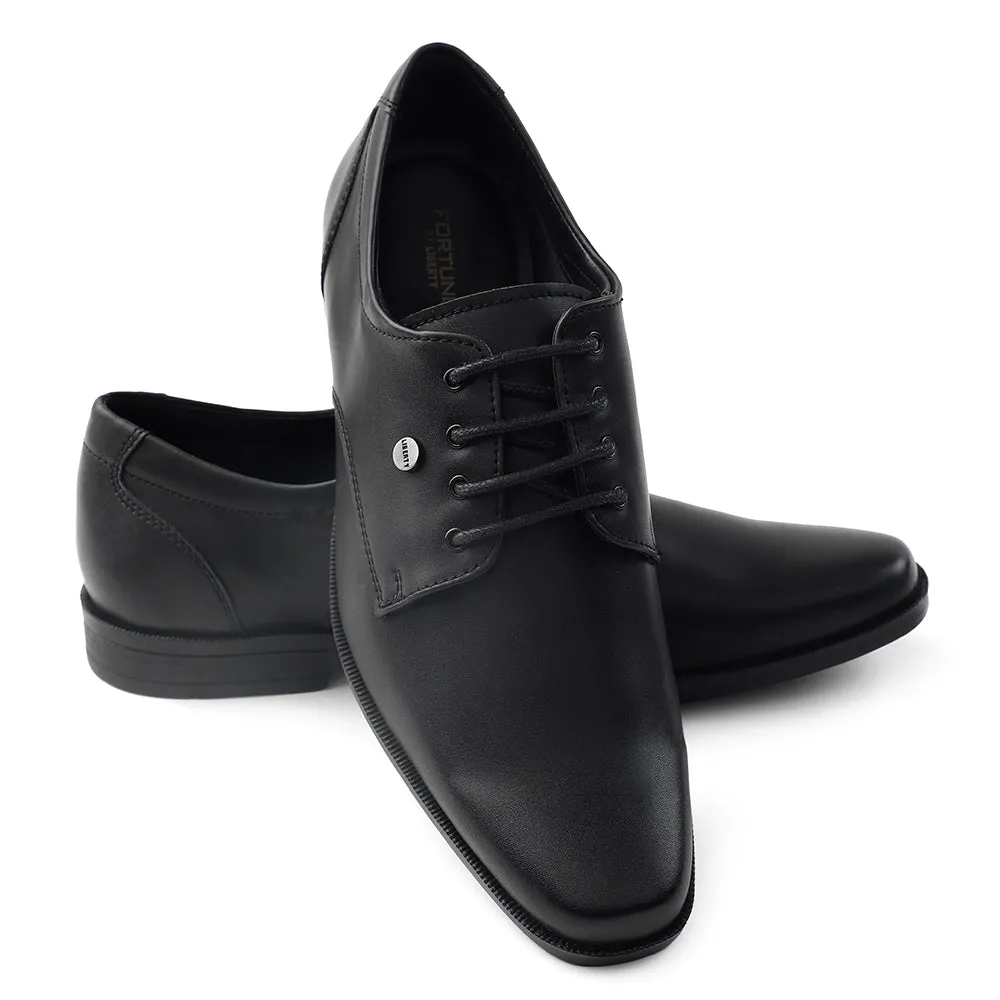 Fortune Black Formal Lacing Derby Shoes For Men BENSTOCK1E By Liberty