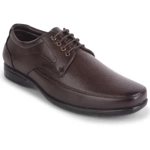 Fortune Brown Lacing Formal Derby Shoes For Men HML-5E By Liberty