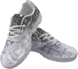 GIFTPUZZ Women's Road Running Tennis Shoes Breathable Mesh Walking Shoes Athletic Workout Gym Cross Trainer Sneakers for Jogging Hiking Travel