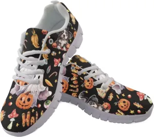 GIFTPUZZ Women's Road Running Tennis Shoes Breathable Mesh Walking Shoes Athletic Workout Gym Cross Trainer Sneakers for Jogging Hiking Travel