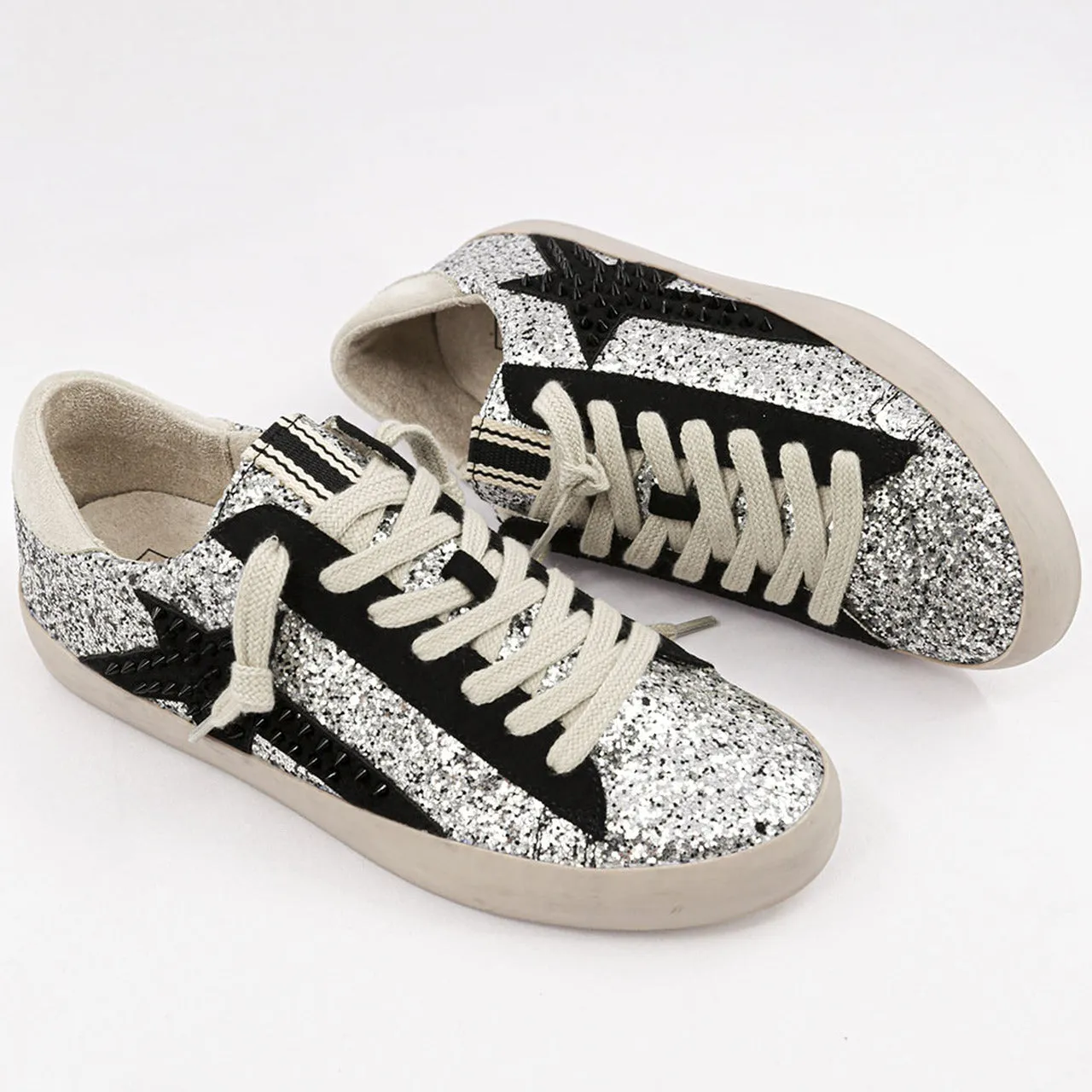 Glitter   Spikes Goose Sneakers