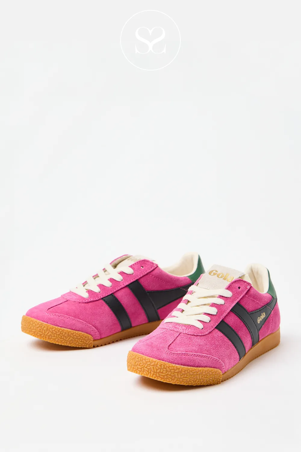 GOLA ELAN CLB538KB FUCHSIA/BLACK/EVERGREEN TRAINERS
