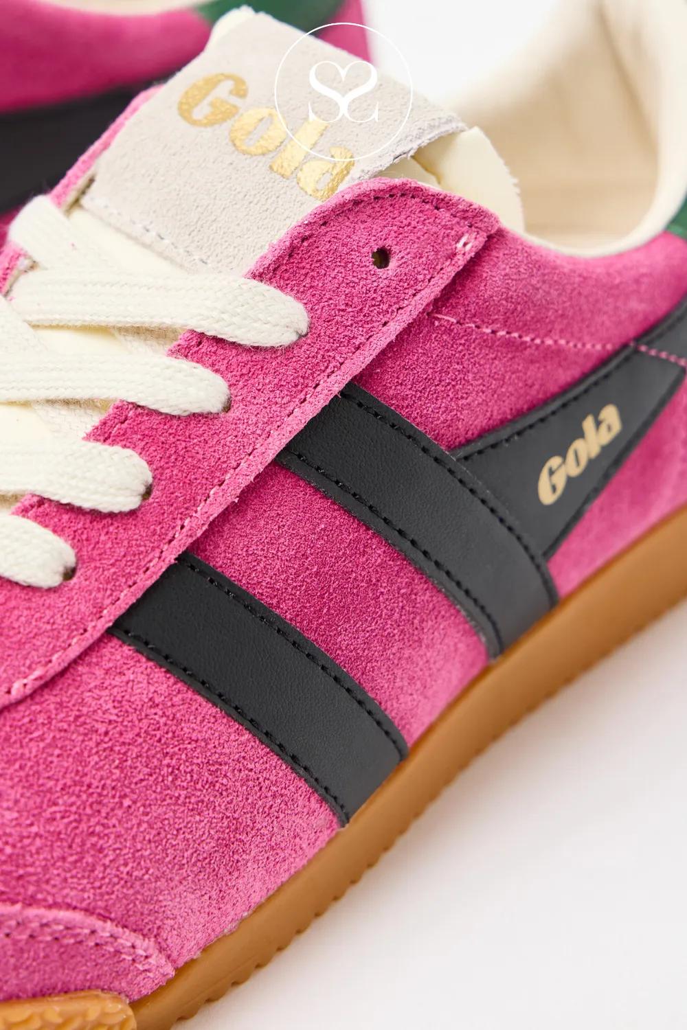 GOLA ELAN CLB538KB FUCHSIA/BLACK/EVERGREEN TRAINERS