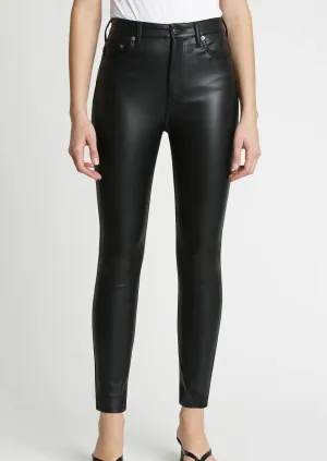 hirise vegan leather skinny s736