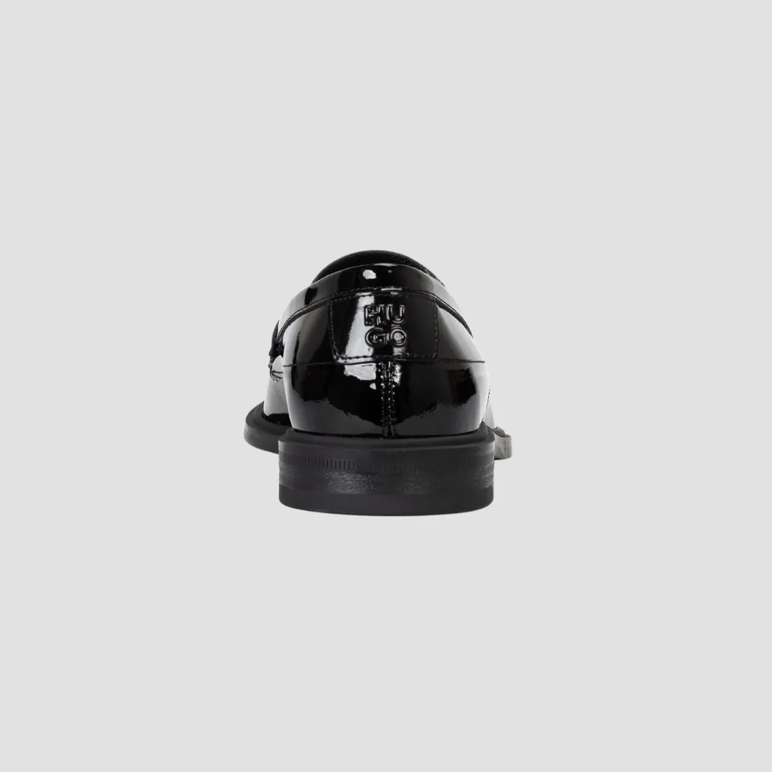 Hugo Boss Loafers in Patent Black Leather