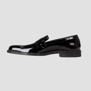 Hugo Boss Loafers in Patent Black Leather