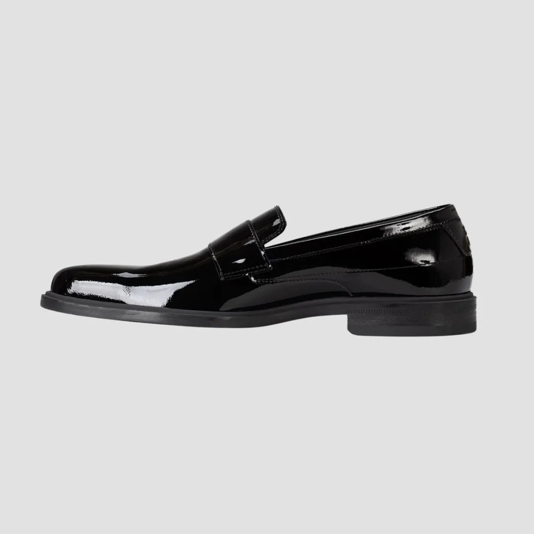 Hugo Boss Loafers in Patent Black Leather