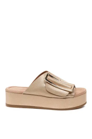 Kelsi Dagger Dover Chai Metallic Platform Sandals