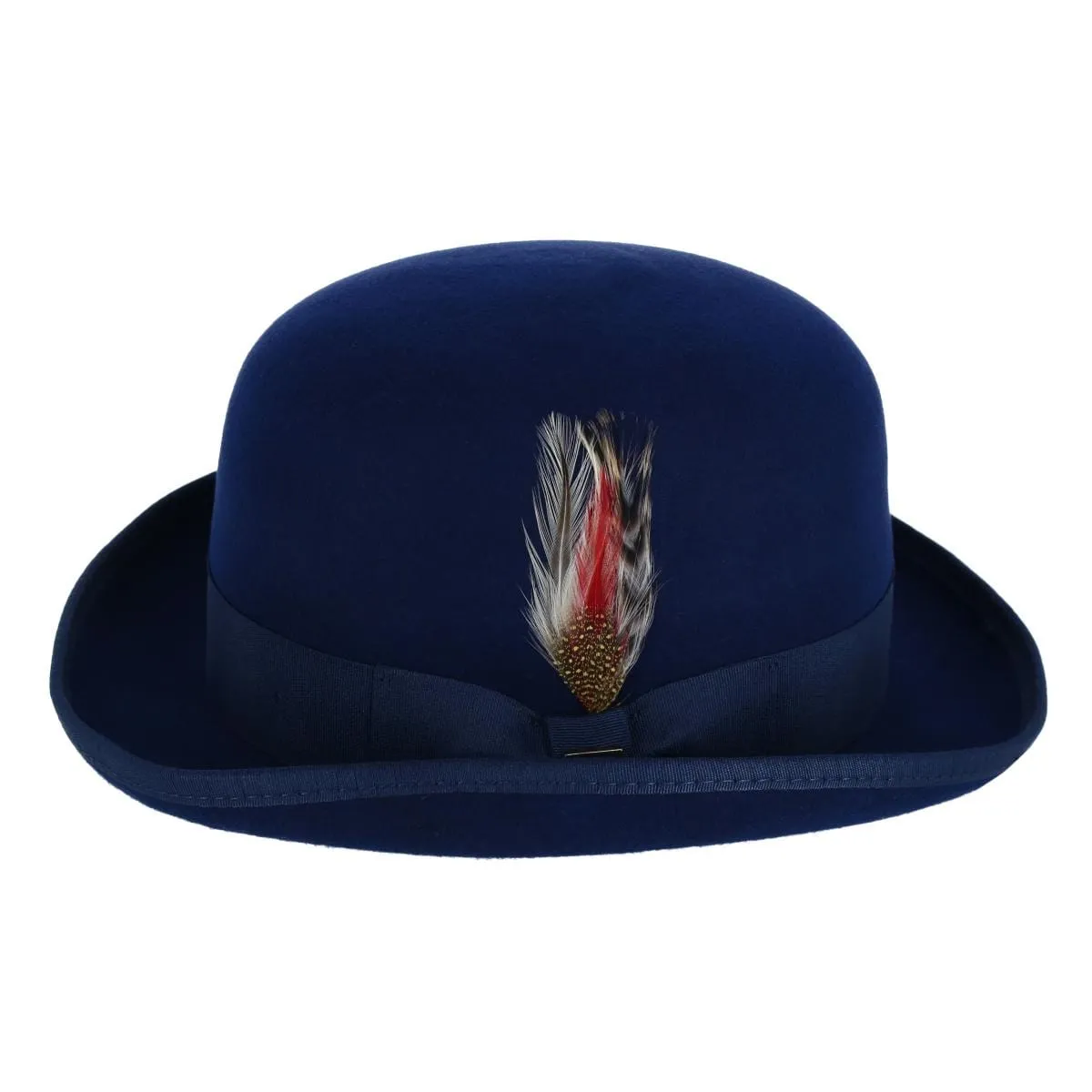 Kenny K Men's Wool High Derby Hat with Grosgrain Hatband